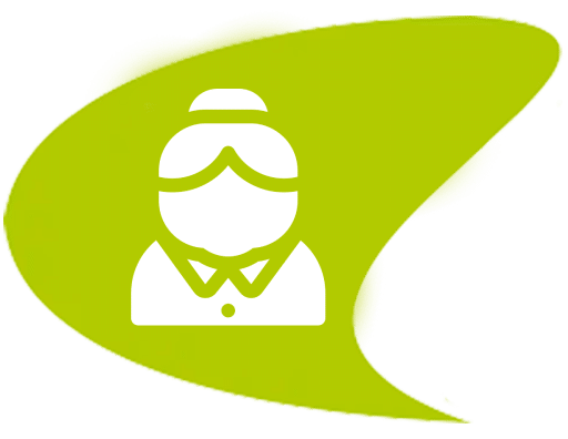 icono de mujer mayor